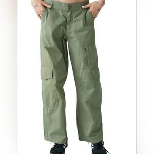 BDG Urban Outfitters Rae Carpenter Pants - Olive Green, Size 6